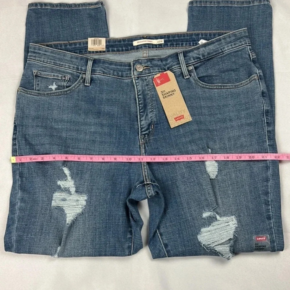 NEW Levi’s Sculpt 311 Shaping Skinny Distressed Jean Size 22W - Picture 11 of 12